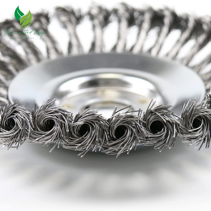 Boomway 150mm / 6 Inch Steel Wire Trimmer Head Round Steel Wire Brush