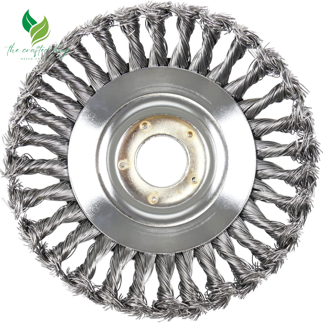 Boomway 150mm / 6 Inch Steel Wire Trimmer Head Round Steel Wire Brush