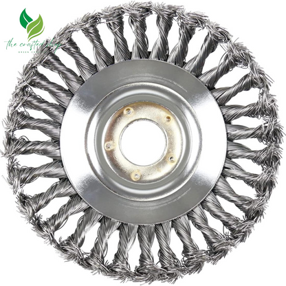 Boomway 150mm / 6 Inch Steel Wire Trimmer Head Round Steel Wire Brush