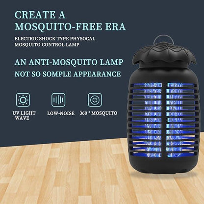 Bug Zapper Outdoor Electric Mosquito Zapper with 15W Bulb, 100-120V, Instant Killing Grid, Ideal for Indoor Use, Patio, Garden, Backyard, Home