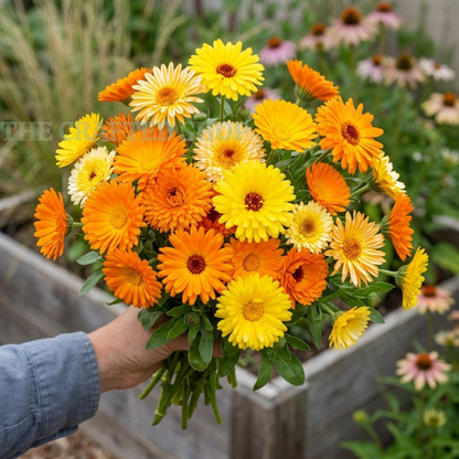 Calendula Pacific Beauty Mix Seeds – 50+ Seeds