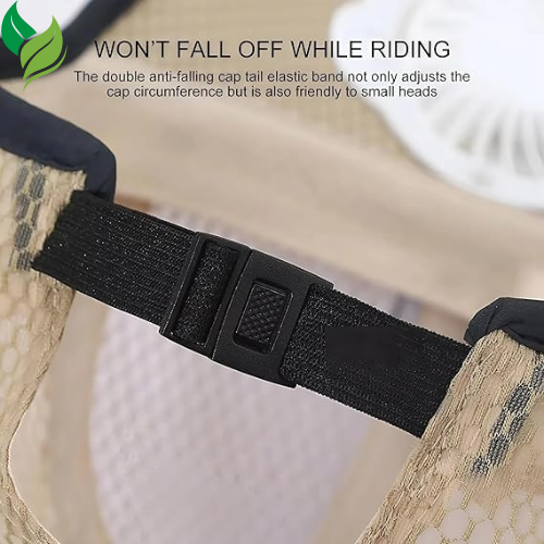 Cap with Solar Fan – UV Protection Wide Brim Mesh Cap, Solar & USB Powered for Outdoor, Heat Relief