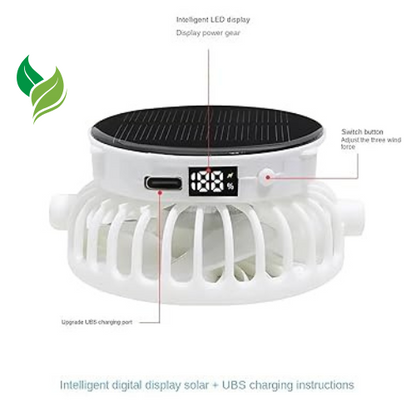 Cap with Solar Fan – UV Protection Wide Brim Mesh Cap, Solar & USB Powered for Outdoor, Heat Relief