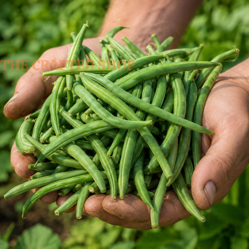 Contender Bush Bean Seeds, 30 Count – Green Garden Beans