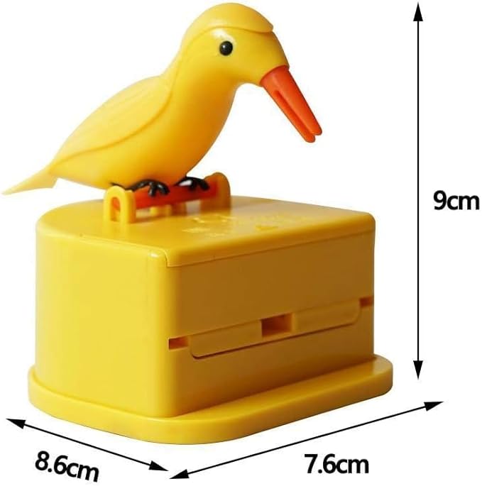 Cute Little Bird Push-Type Automatic Toothpick Holder