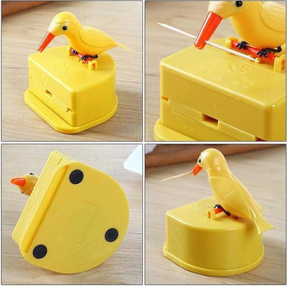 Cute Little Bird Push-Type Automatic Toothpick Holder