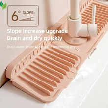 Drying Pad Faucet Mat Silicone Water-absorbent Draining Mat Wear Resistant Countertop Protector Quick-drying Sink Mat