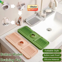Drying Pad Faucet Mat Silicone Water-absorbent Draining Mat Wear Resistant Countertop Protector Quick-drying Sink Mat