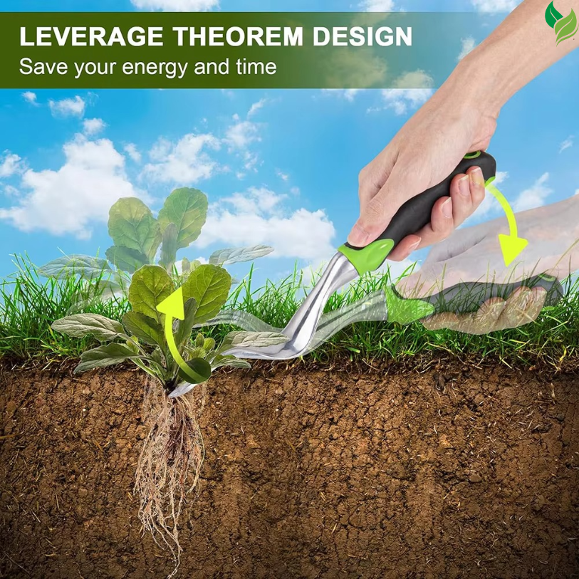 ergonomic gardening tool for weed removal