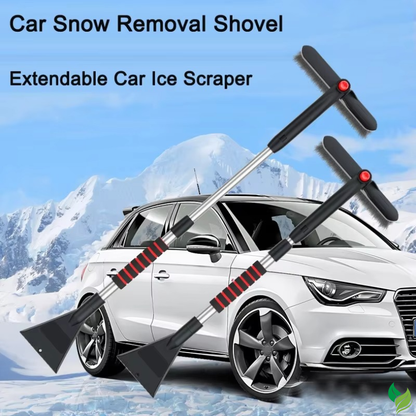 Extendable Car Snow Shovel & Ice Scraper – Detachable Windshield Snow Brush Winter