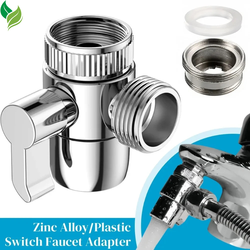 Faucet Switch Adapter – 2-Way Sink Diverter Valve for Kitchen & Bathroom