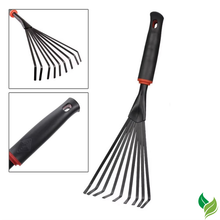 small hand rake for gardening leaves