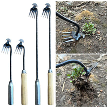 Garden Loose Soil Rake & Weeding Tool – Dual-Use Cultivator for Beds, Pots & Paths