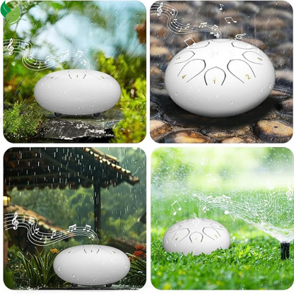 Steel Tongue Rain Drum , Waterproof for Outside, Mini Hand Yard Rhythm for Outdoor Garden Symphony