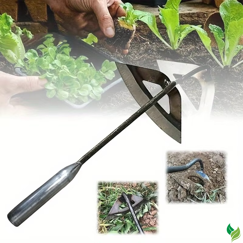steel garden hoe soil loosening tool