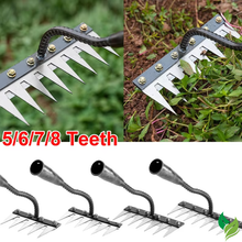 heavy duty garden hoe rake with multiple teeth options