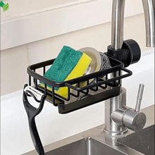 Kitchen Sink Faucet Organizer, 2024 Upgraded Dish Sponge Holder