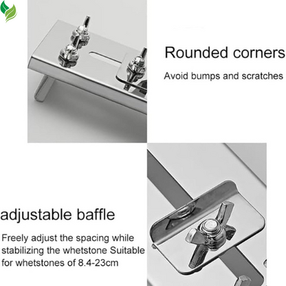 Knife Sharpeners, Stainless Steel Whetstone Holder, Adjustable Stones Grinder
