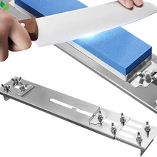 Knife Sharpeners, Stainless Steel Whetstone Holder, Adjustable Stones Grinder