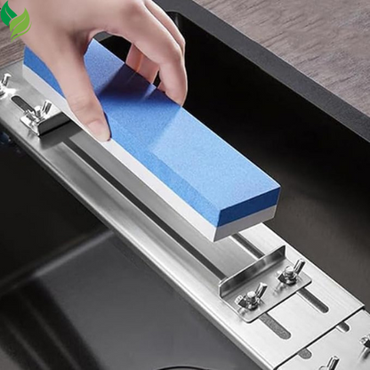 Knife Sharpeners, Stainless Steel Whetstone Holder, Adjustable Stones Grinder