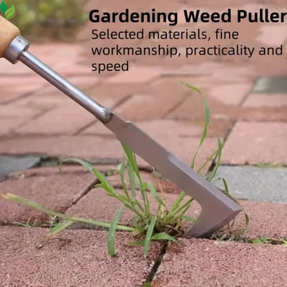 L shaped crack weeder tool stainless steel