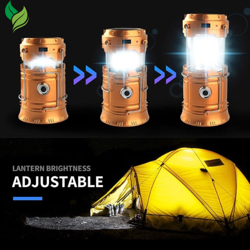 LED Camping Lantern – Solar & USB Rechargeable