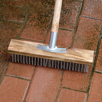 Long Handle Wire Brush – Heavy-Duty Rust, Paint & Grime Remover for Metal & Outdoor Surfaces
