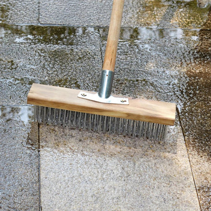 Long Handle Wire Brush – Heavy-Duty Rust, Paint & Grime Remover for Metal & Outdoor Surfaces