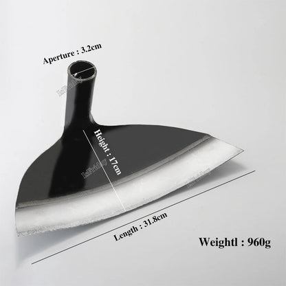 Manganese Steel Garden Hoe – Heavy-Duty Weeding & Tilling Tool for Tough Soil