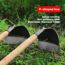 Manganese Steel Garden Hoe – Heavy-Duty Weeding & Tilling Tool for Tough Soil
