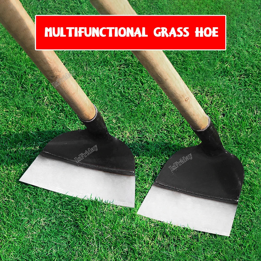 Manganese Steel Garden Hoe – Heavy-Duty Weeding & Tilling Tool for Tough Soil