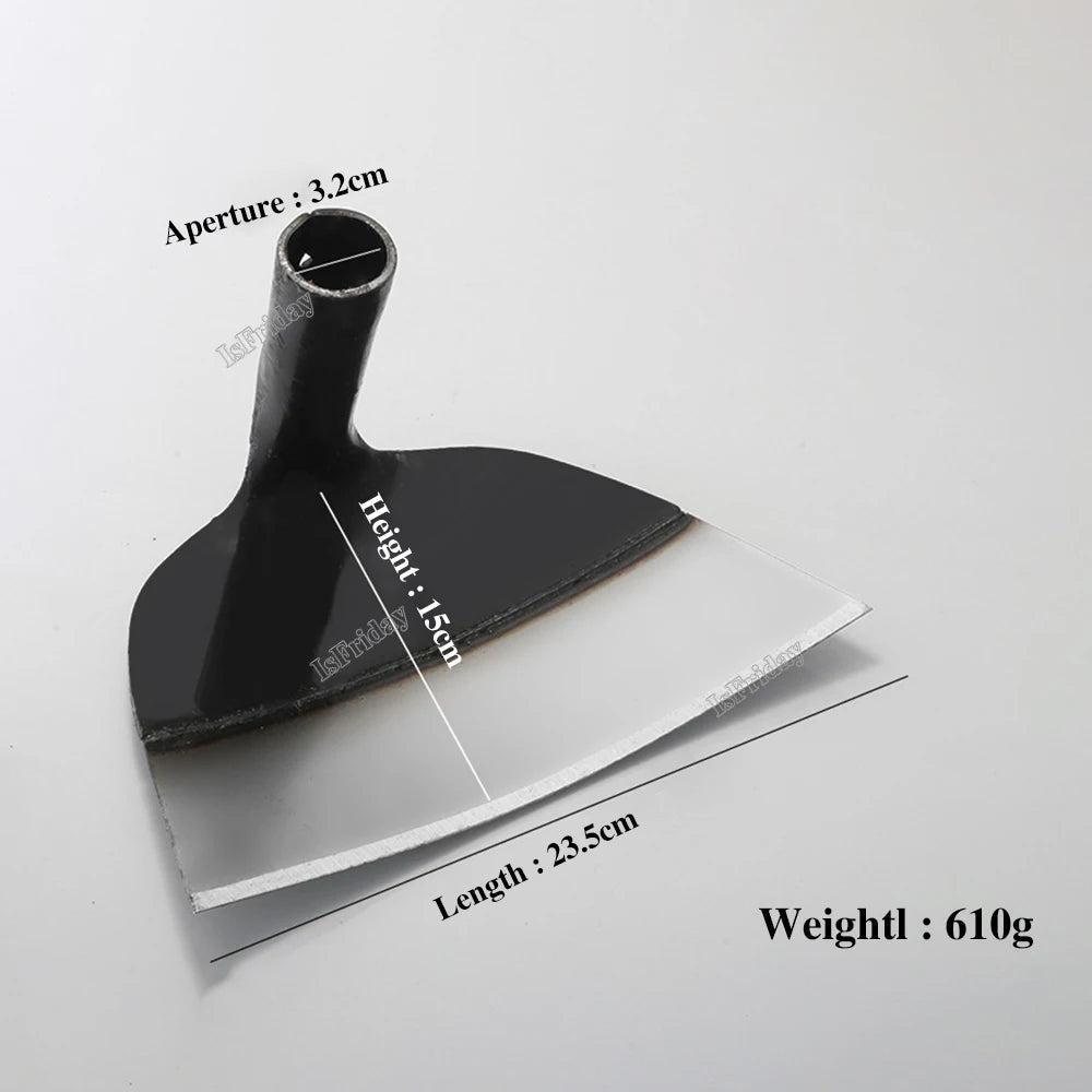 Manganese Steel Garden Hoe – Heavy-Duty Weeding & Tilling Tool for Tough Soil
