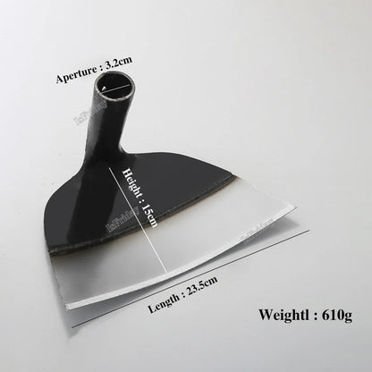 Manganese Steel Garden Hoe – Heavy-Duty Weeding & Tilling Tool for Tough Soil