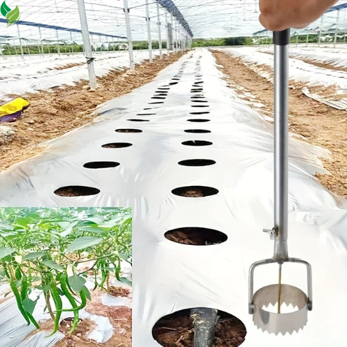 Durable Metal Greenhouse Film Puncher, Simple Gardening Tool Set