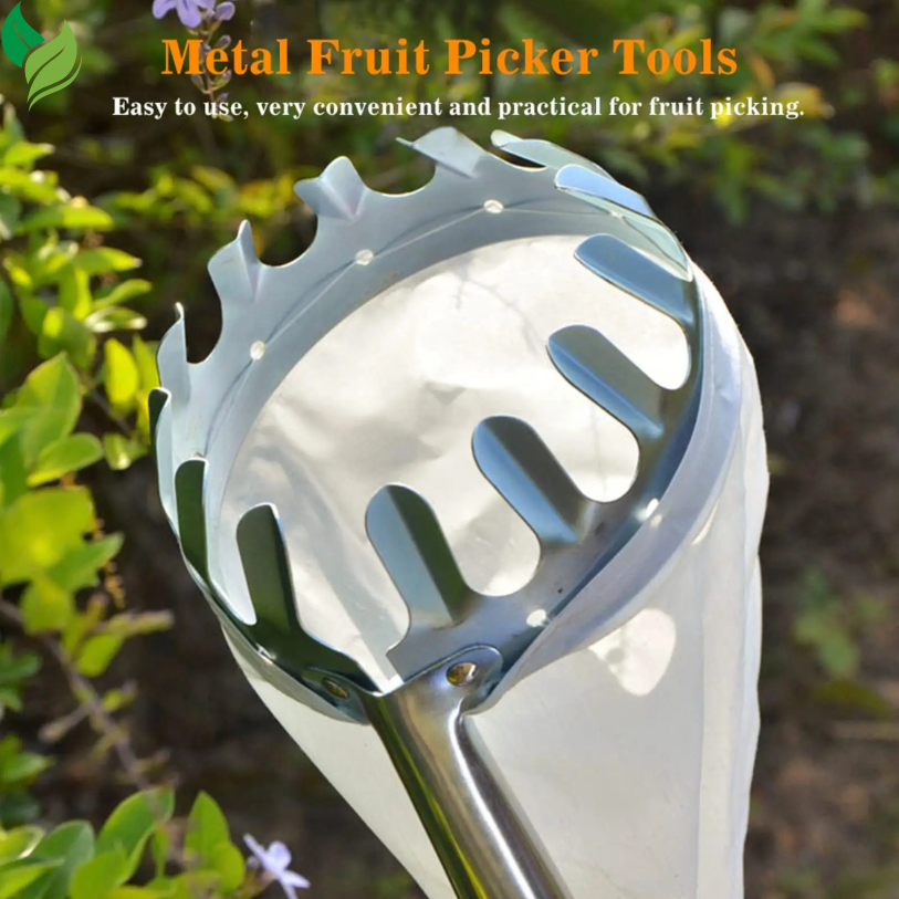 Metal Fruit Picker Basket Head