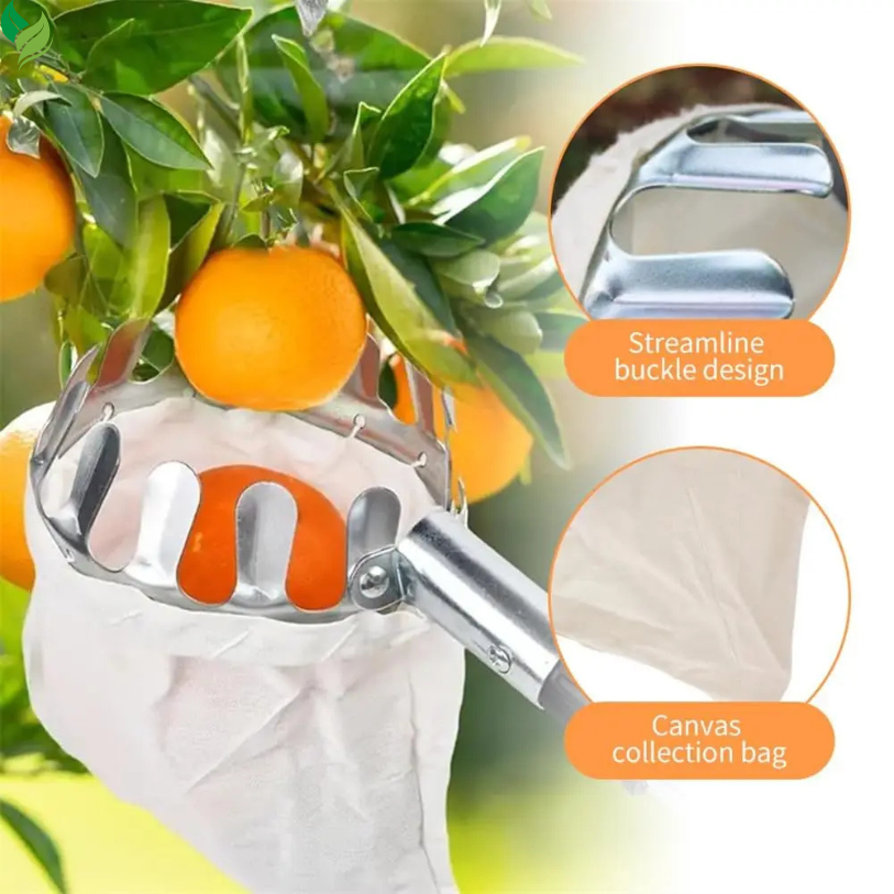 Metal Fruit Picker Basket Head