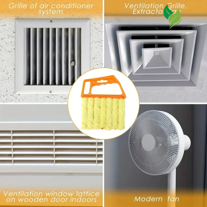 Microfiber Blinds Duster Brush – Detachable & Washable Window Cleaner