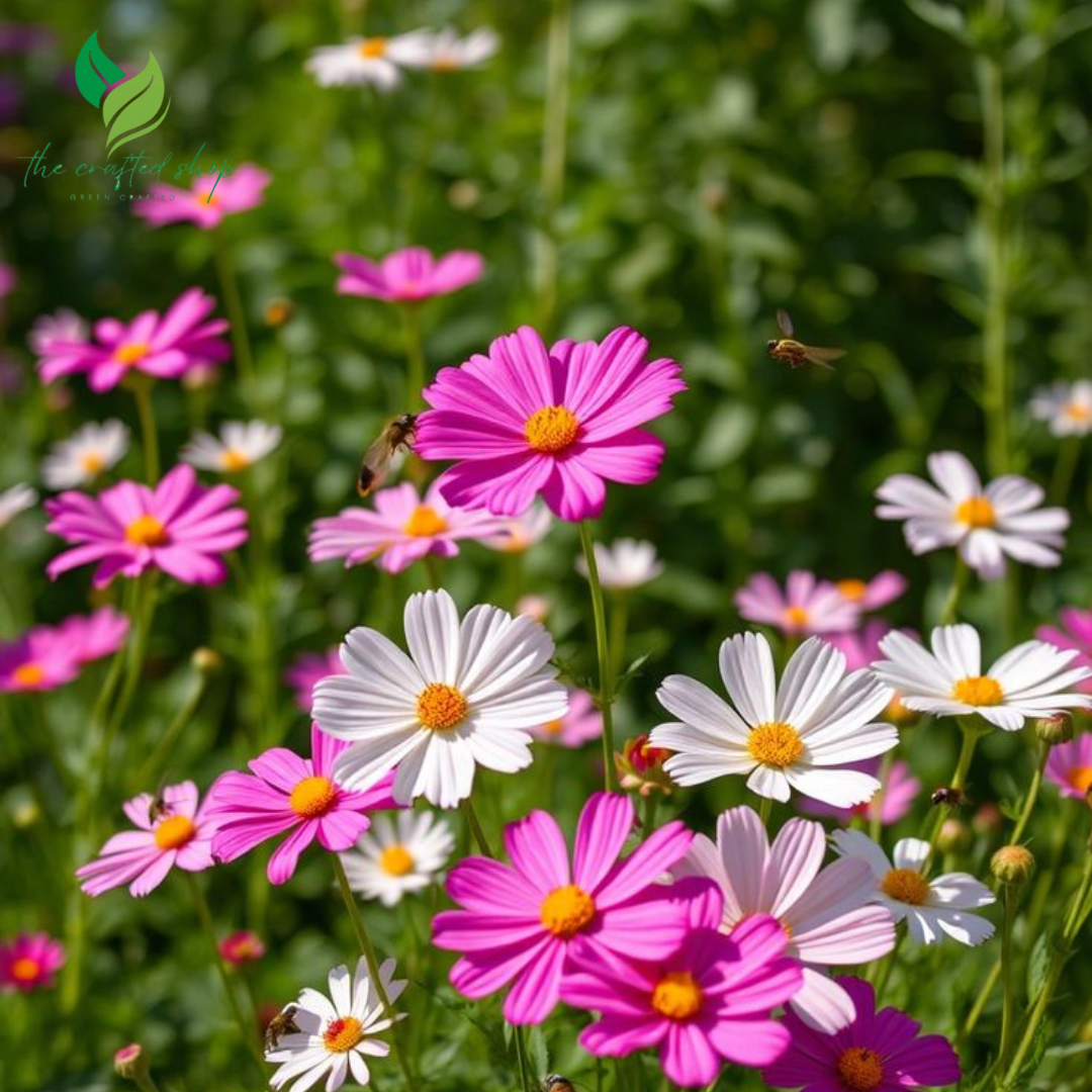 Mixed Cosmos Flower Seeds – 1,000 to 6,000  Easy-to-Grow Blooms for a Colorful Garden