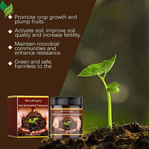 Organic Soil Softener & Activator | Improve Potting Soil for Healthier Plants & Flowers