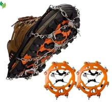 Outdoor Winter Hiking Snow Spikes – Ice Crampons Cleats with Steel Chain Grips for Shoes & Boots