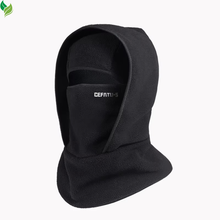 Outdoor autumn and winter season warm one-piece hat, two-layer hat design