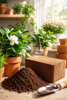 Premium Coco Coir Brick, High Nutrient 100% Organic  for All Plants Gardening