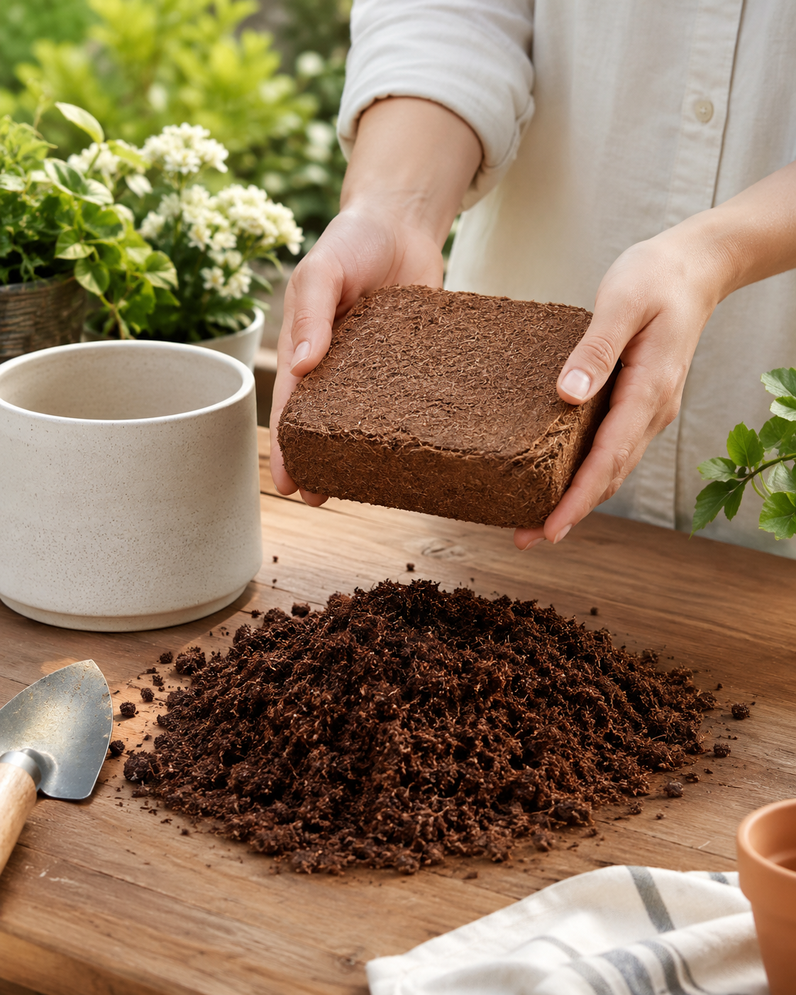 Organic Coco Coir Brick for Seed Starting & Potting Mix