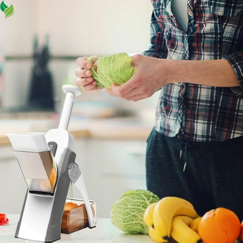 Saker Adjustable Safe Vegetable Slicer,Safe 5-in-1 Mandoline Slicer