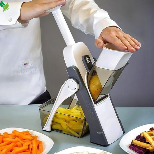 Saker Adjustable Safe Vegetable Slicer,Safe 5-in-1 Mandoline Slicer