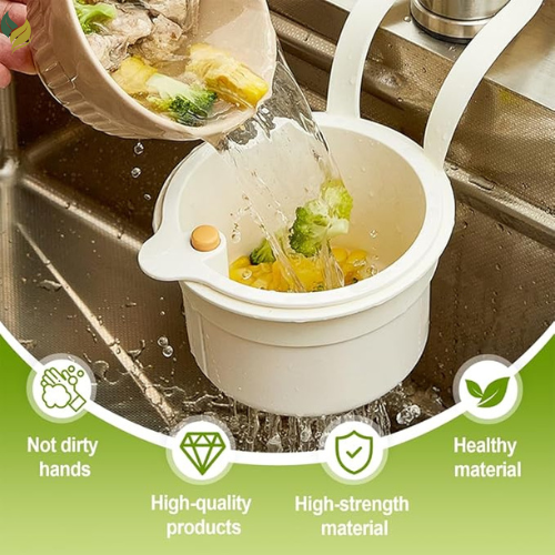 Self-Cleaning Kitchen Sink Food Waste Catcher Faucet Hanging, Multi-Purpose Kitchen Sink Strainer