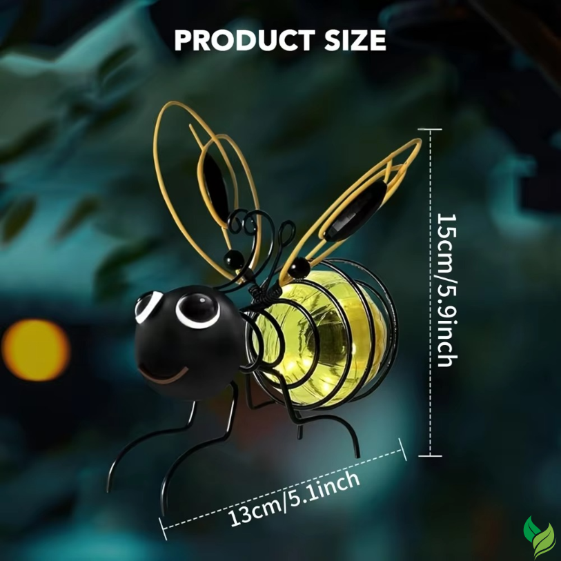 glowing bee lantern garden night decor