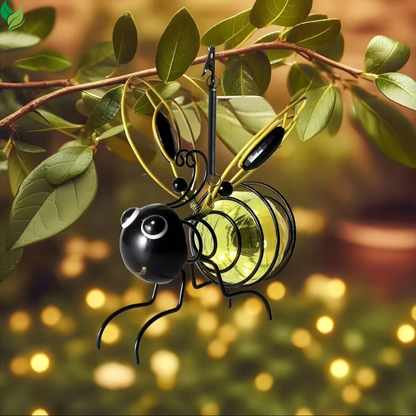 bee shaped solar light patio decoration