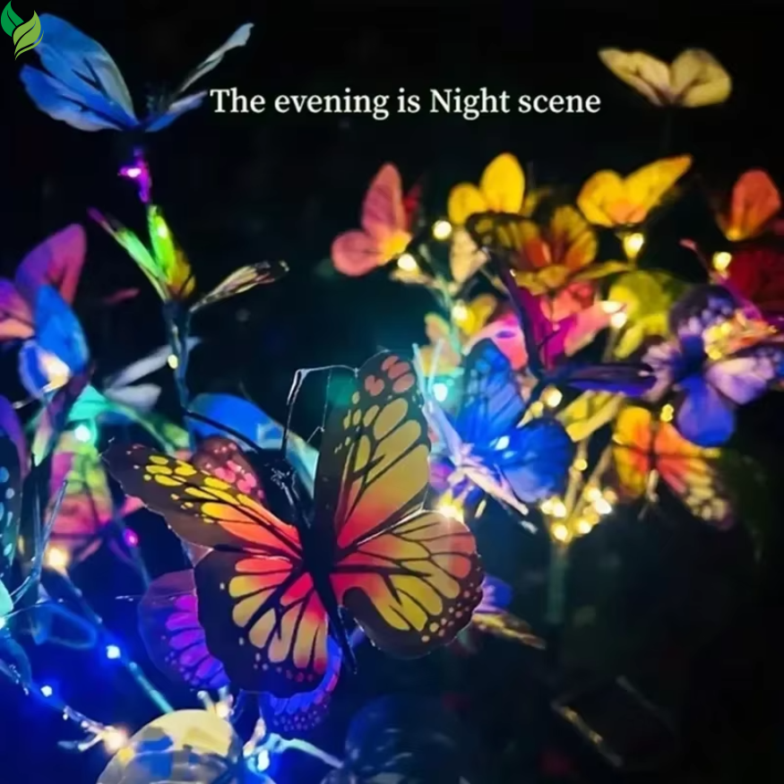 Solar butterfly garden lights colorful