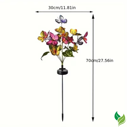 Colorful solar butterfly stake lights